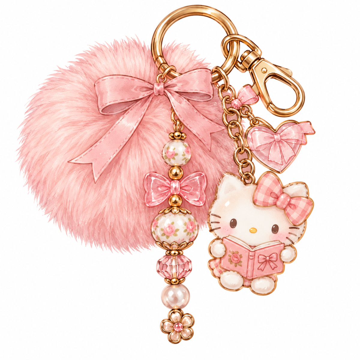 Beaded keychain